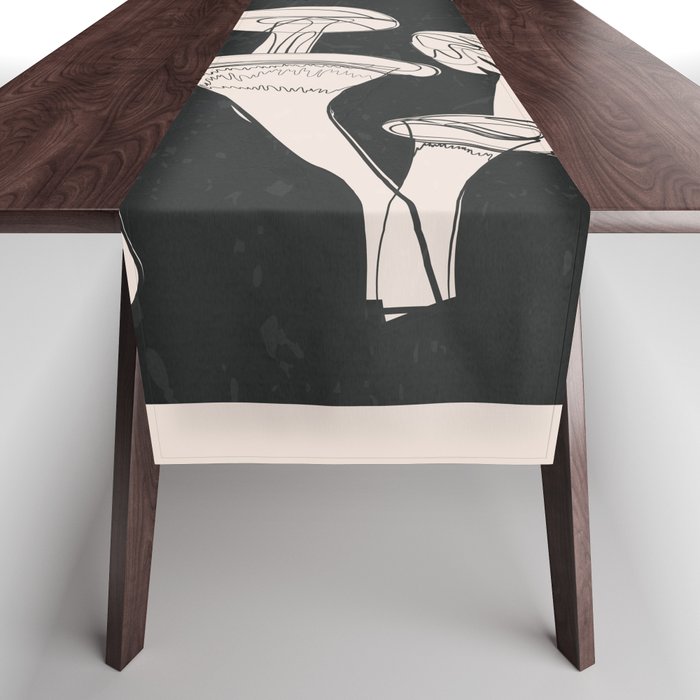 Abstract Mushrooms 7 Table Runner Gallery Image 1