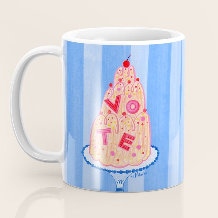 Mold the Future & Vote in Blueberry Blue Coffee Mug Gallery Image 3
