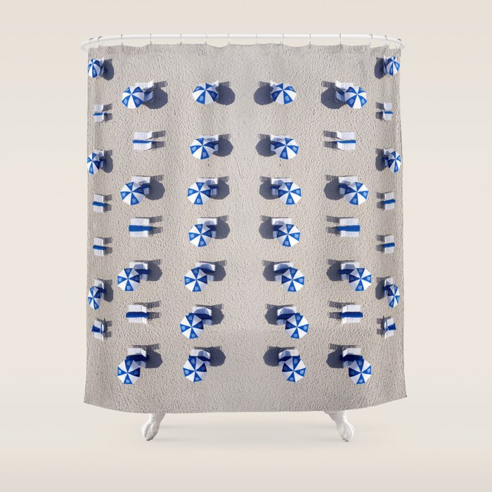 Beach Umbrellas Shower Curtain Gallery Image 1