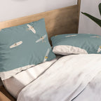 Surfers Surfing at the Sea Pillow Sham Gallery Image 2