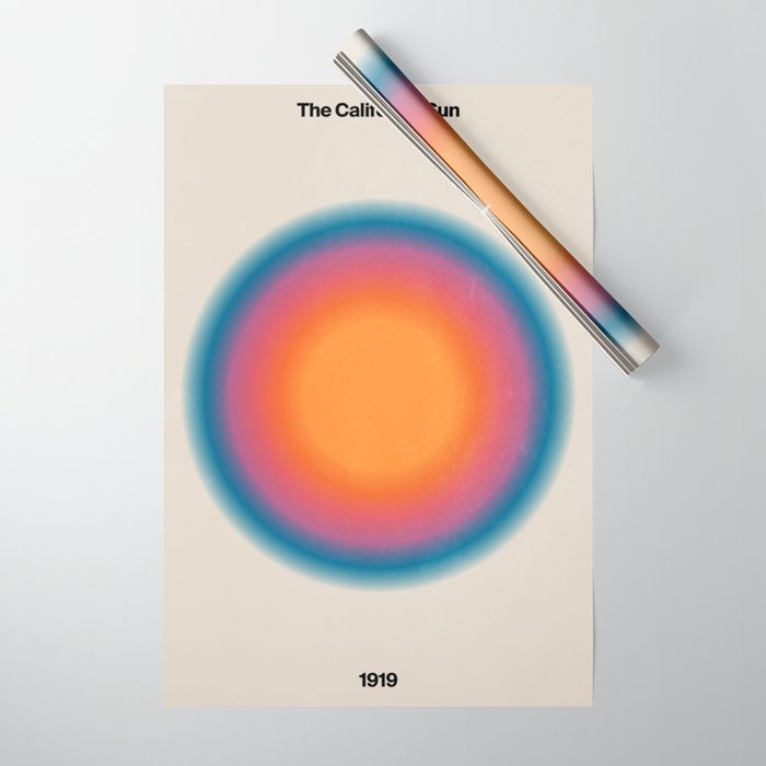Vintage California Sun: Gradient Edition Wrapping Paper Gallery Image 1