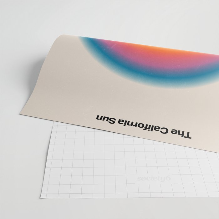 Vintage California Sun: Gradient Edition Wrapping Paper Gallery Image 2