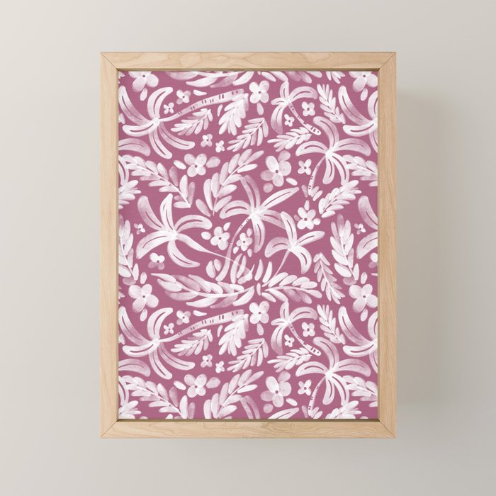 Pink Tropical Bliss Mini Art Print Gallery Image 1