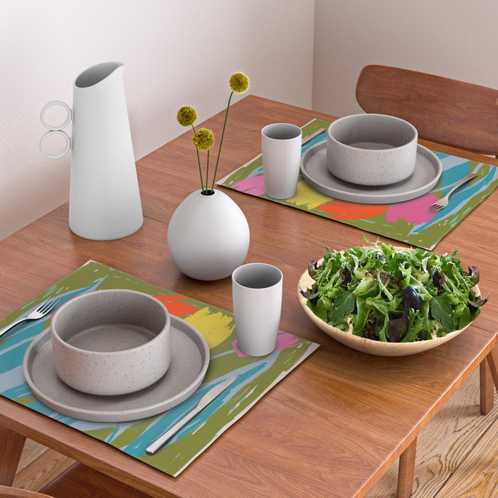 Summer Block Of Tulips Placemat Gallery Image 2