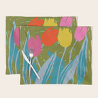 Summer Block Of Tulips Placemat Gallery Image 1