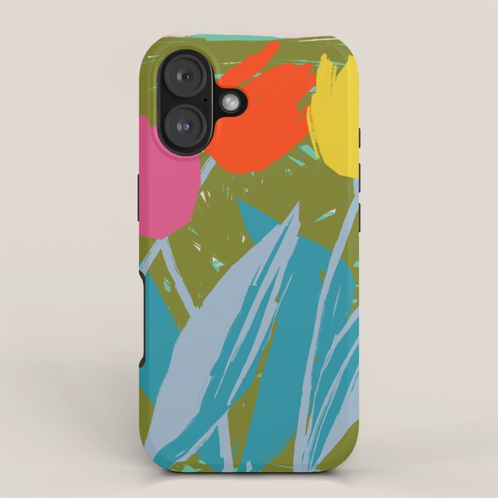 Summer Block Of Tulips iPhone Case Gallery Image 1