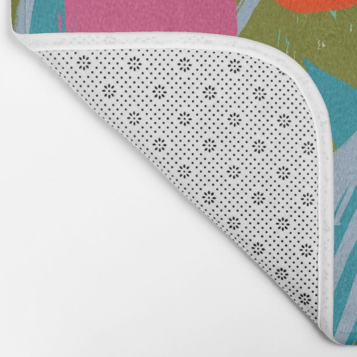 Summer Block Of Tulips Bath Mat Gallery Image 2