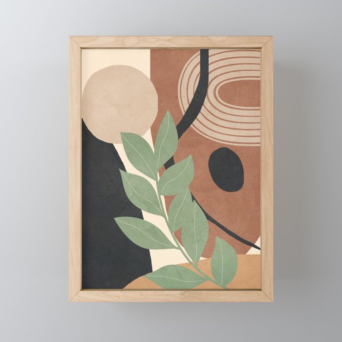 Branches in an abstract setting 01 Mini Art Print Gallery Image 1