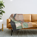 Branches in an abstract setting 01 Throw Blanket Gallery Image 1