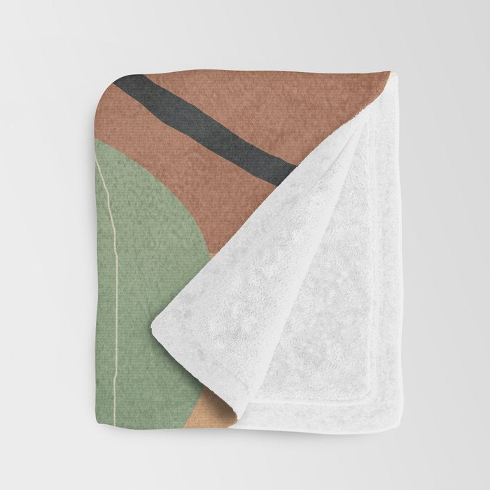 Branches in an abstract setting 01 Throw Blanket Gallery Image 3