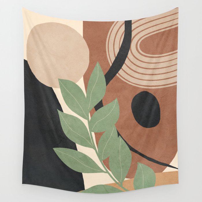 Branches in an abstract setting 01 Wall Tapestry Gallery Image 4