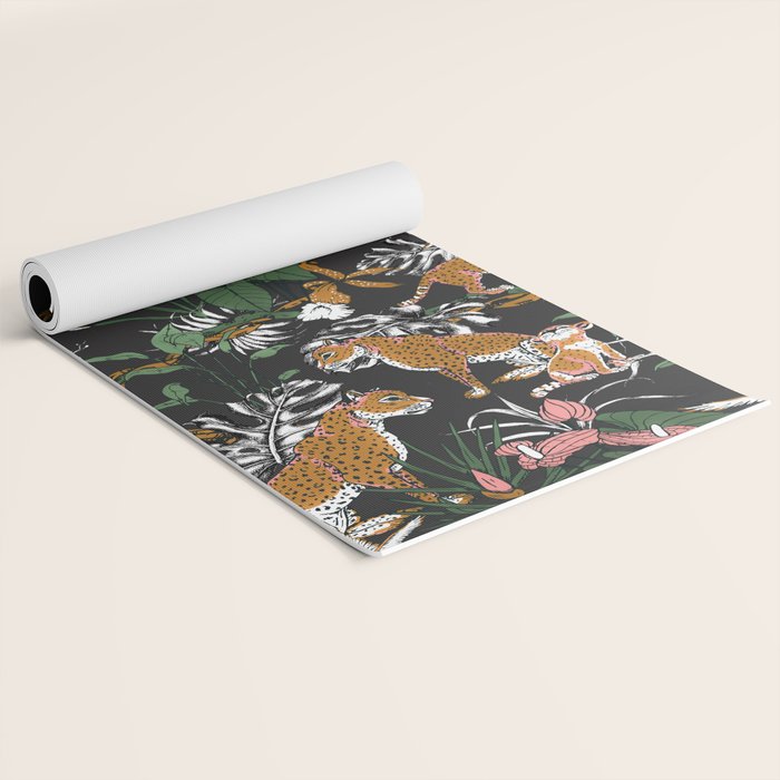 Leopards at night Yoga Mat Gallery Image 2