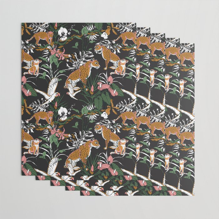 Leopards at night Wrapping Paper Gallery Image 3
