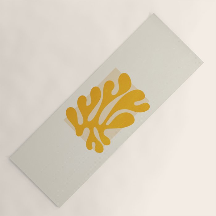 Sun Leaf 2: Matisse Edition | Mid Century Series Yoga Mat Gallery Image 1