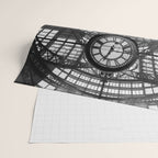 Penn Station 370 Seventh Avenue Train Station Concourse New York black and white photography - photo Wrapping Paper Gallery Image 2