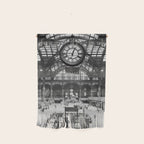 Penn Station 370 Seventh Avenue Train Station Concourse New York black and white photography - photo Wall Hanging Gallery Image 1