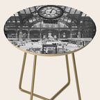 Penn Station 370 Seventh Avenue Train Station Concourse New York black and white photography - photo Side Table Gallery Image 2