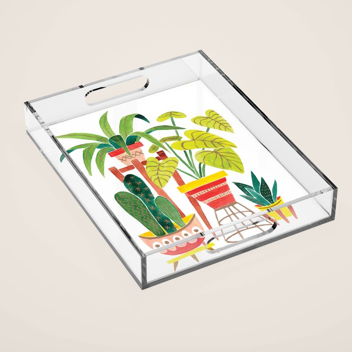Happy Plants Happy Home Acrylic Tray Gallery Image 1