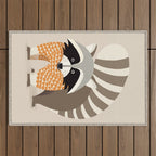 Whimsical Raccoon Outdoor Rug Gallery Image 1