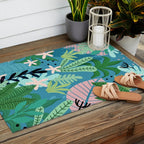 Into the jungle - twilight Outdoor Rug Gallery Image 2