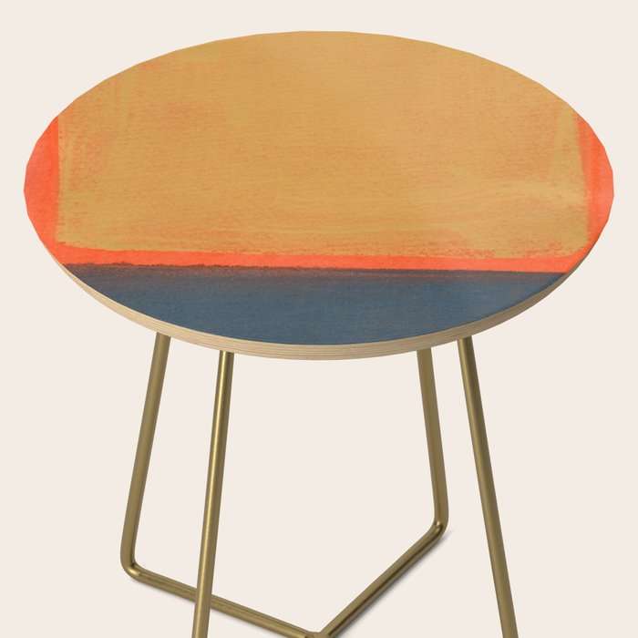 Colourful Field Lemon Slate Blue Side Table Gallery Image 2