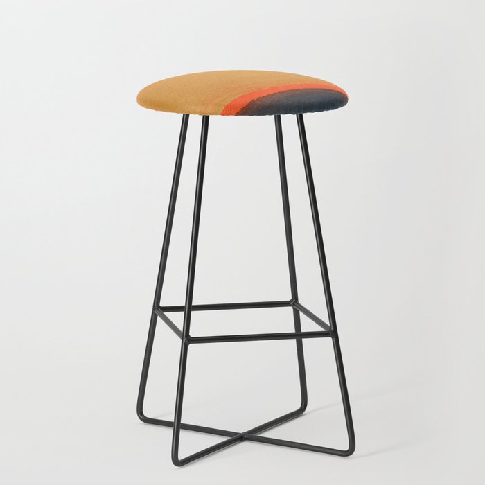 Colourful Field Lemon Slate Blue Stool Gallery Image 1