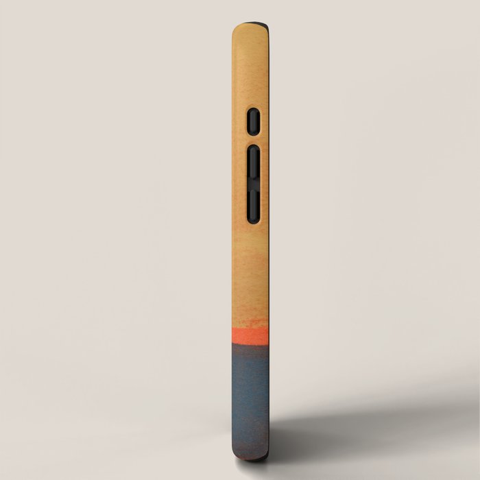 Colourful Field Lemon Slate Blue iPhone Case Gallery Image 2