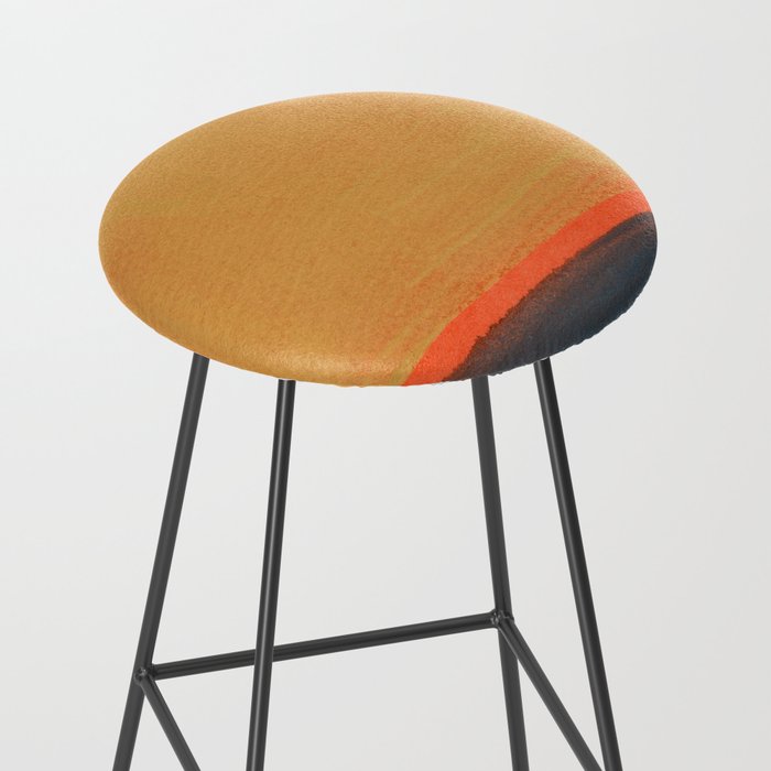 Colourful Field Lemon Slate Blue Stool Gallery Image 2