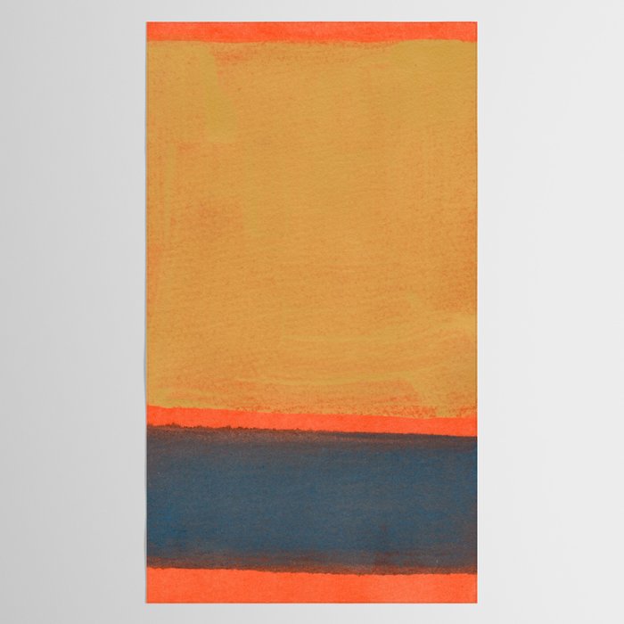 Colourful Field Lemon Slate Blue Tablecloth Gallery Image 2