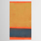 Colourful Field Lemon Slate Blue Tablecloth Gallery Image 2