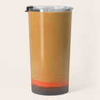 Colourful Field Lemon Slate Blue Travel Mug Gallery Image 3