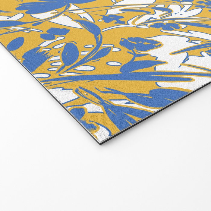 Simplistic silhouette flowers YB Welcome Mat Gallery Image 2