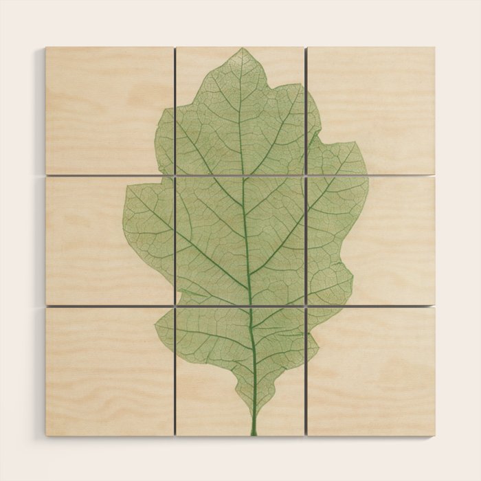 Oak Leaf Wood Wall Art Gallery Image 1