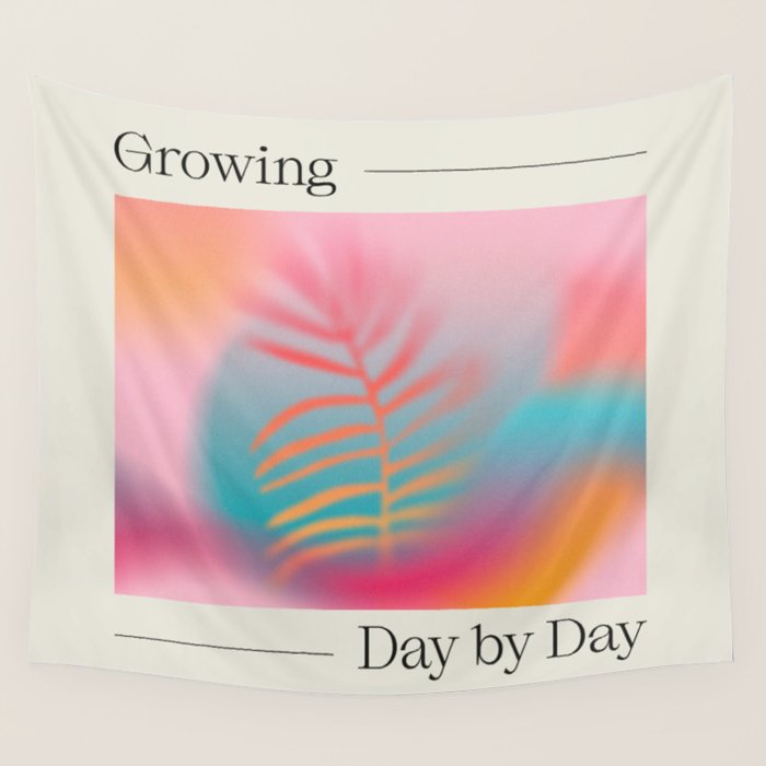 Growing, Day by Day Wall Tapestry Gallery Image 4