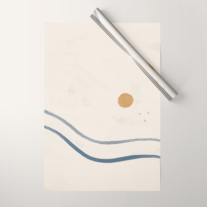 Highway to Sunrise Wrapping Paper Gallery Image 1