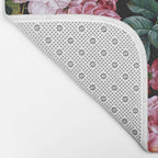 Red Floral Garden Bath Mat Gallery Image 2