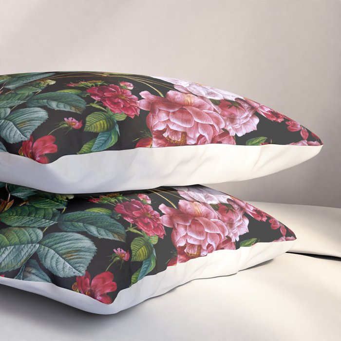 Red Floral Garden Pillow Sham Gallery Image 3