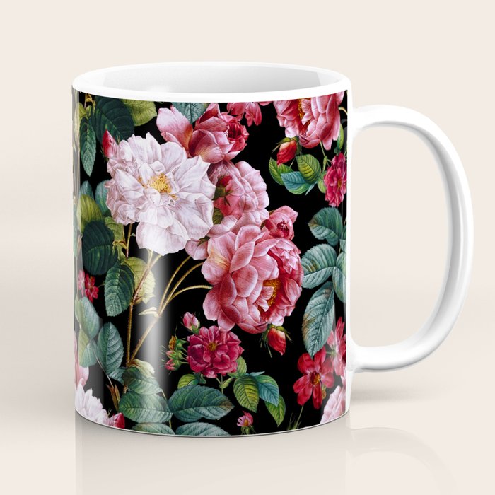 Red Floral Garden Coffee Mug Gallery Image 1