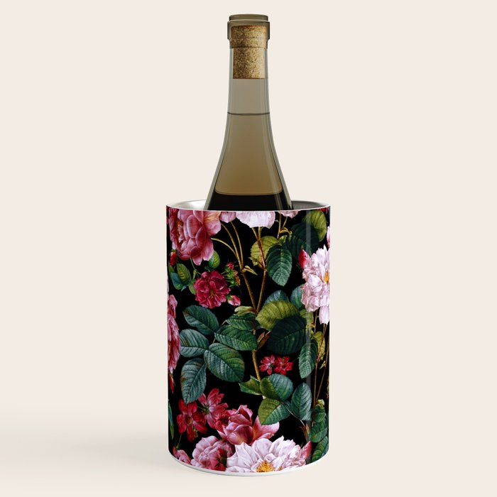 Red Floral Garden Wine Chiller Gallery Image 1