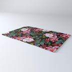 Red Floral Garden Rug Gallery Image 3