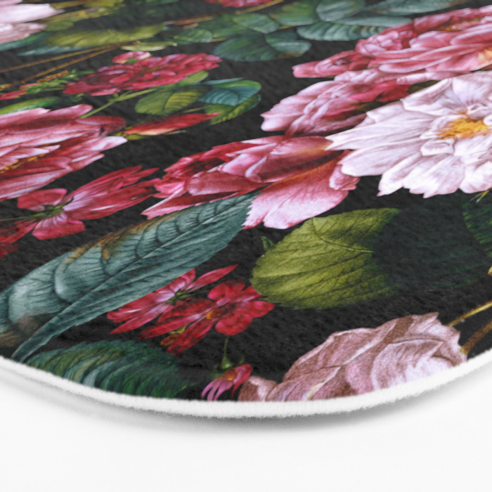 Red Floral Garden Bath Mat Gallery Image 3