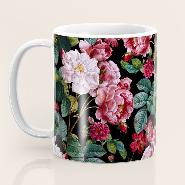 Red Floral Garden Coffee Mug Gallery Image 3