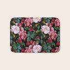 Red Floral Garden Bath Mat Gallery Image 1