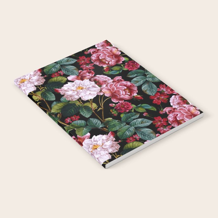 Red Floral Garden Notebook Gallery Image 1