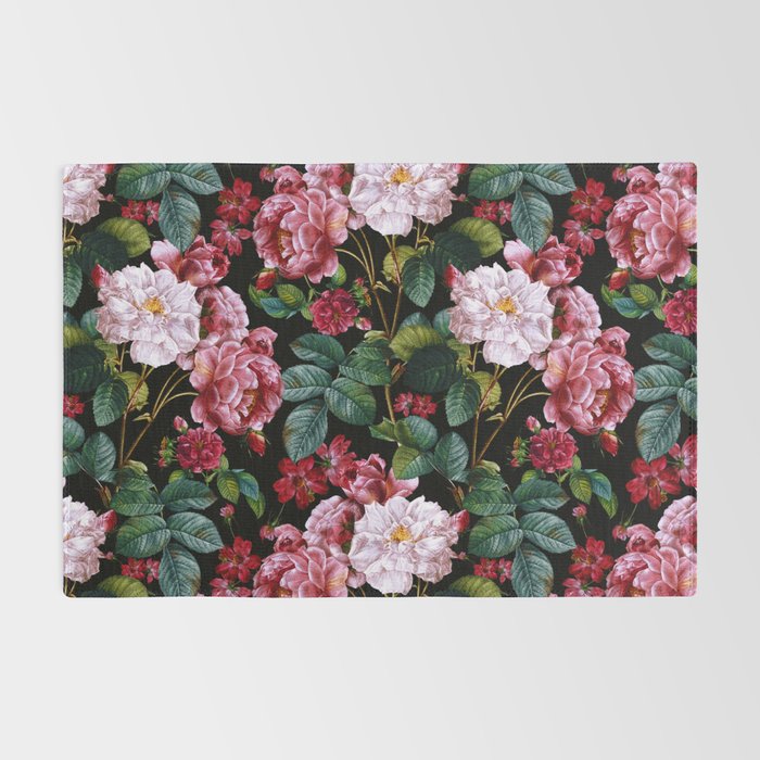 Red Floral Garden Rug Gallery Image 2