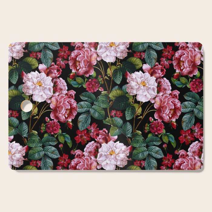 Red Floral Garden Cutting Board Gallery Image 1