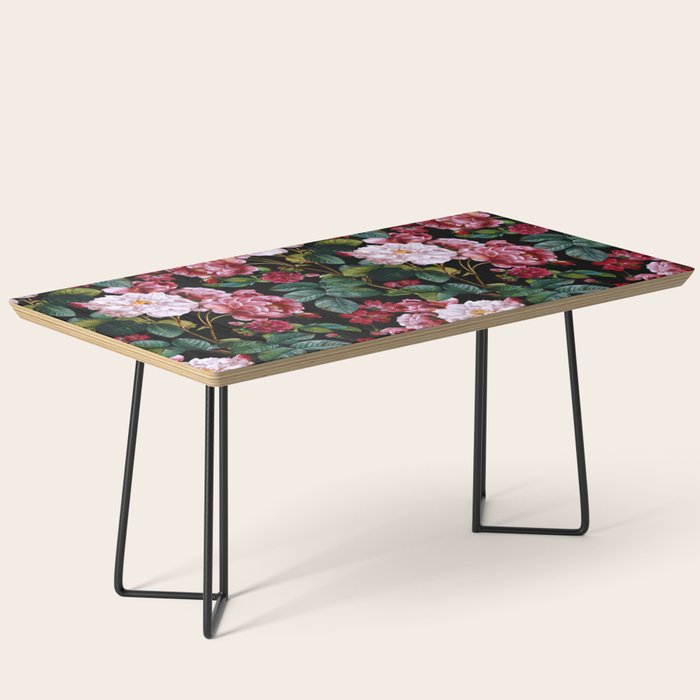 Red Floral Garden Coffee Table Gallery Image 1