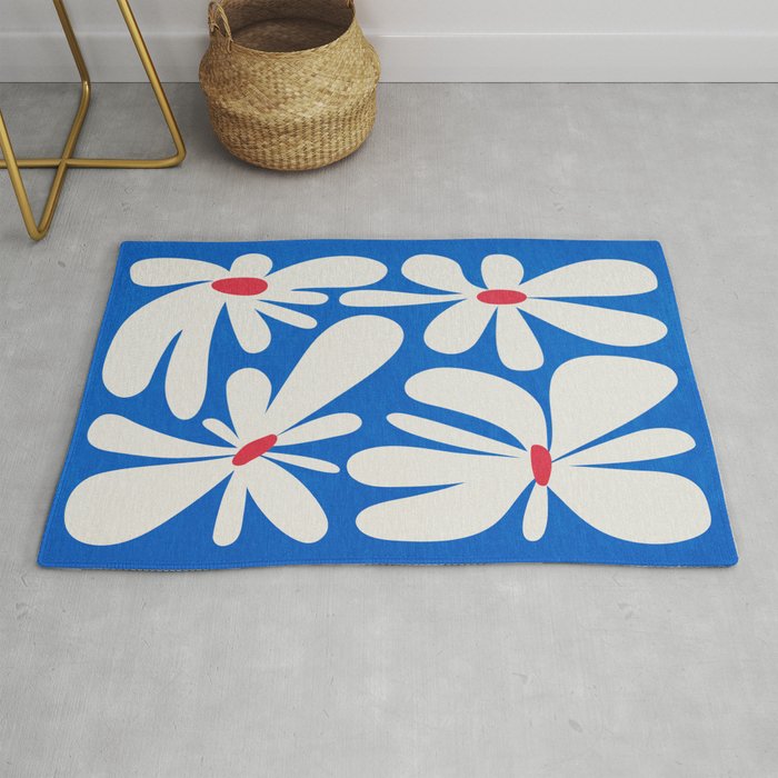 Bloom: Cobalt Blue Matisse Color Series 02 Rug Gallery Image 1