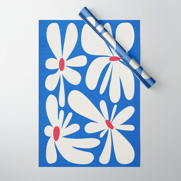 Bloom: Cobalt Blue Matisse Color Series 02 Wrapping Paper Gallery Image 1