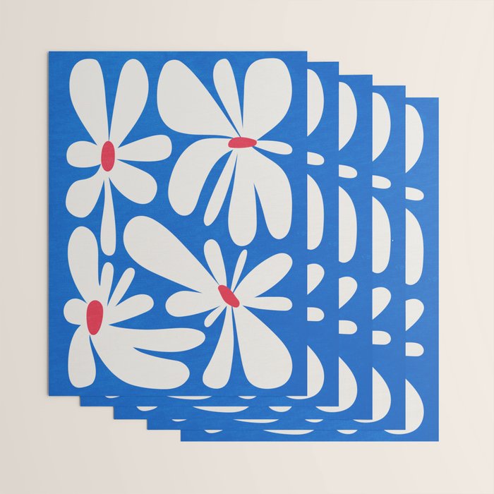 Bloom: Cobalt Blue Matisse Color Series 02 Wrapping Paper Gallery Image 3